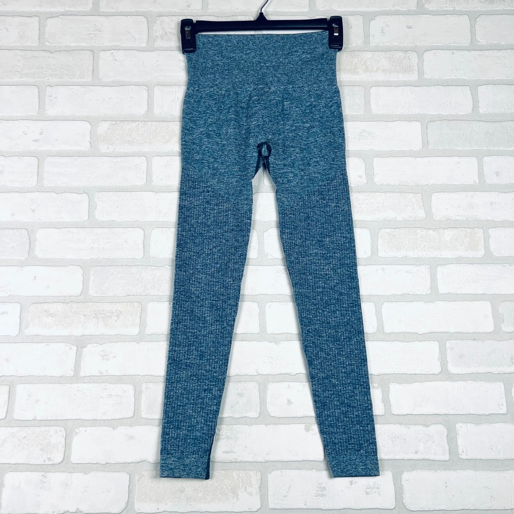 Wearwolf Womens XS Blue Marl Seamless High Waisted Workout Leggings